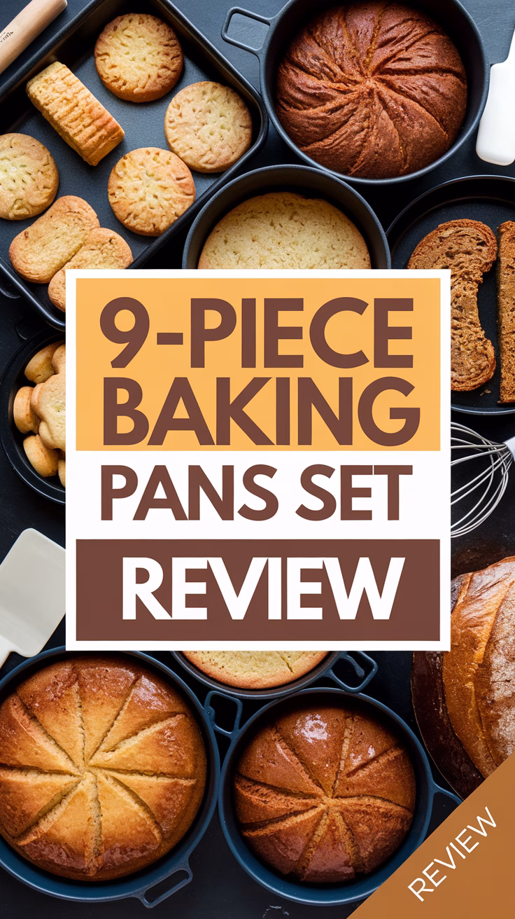 HONGBAKE 9-Piece Baking Pans Set Review