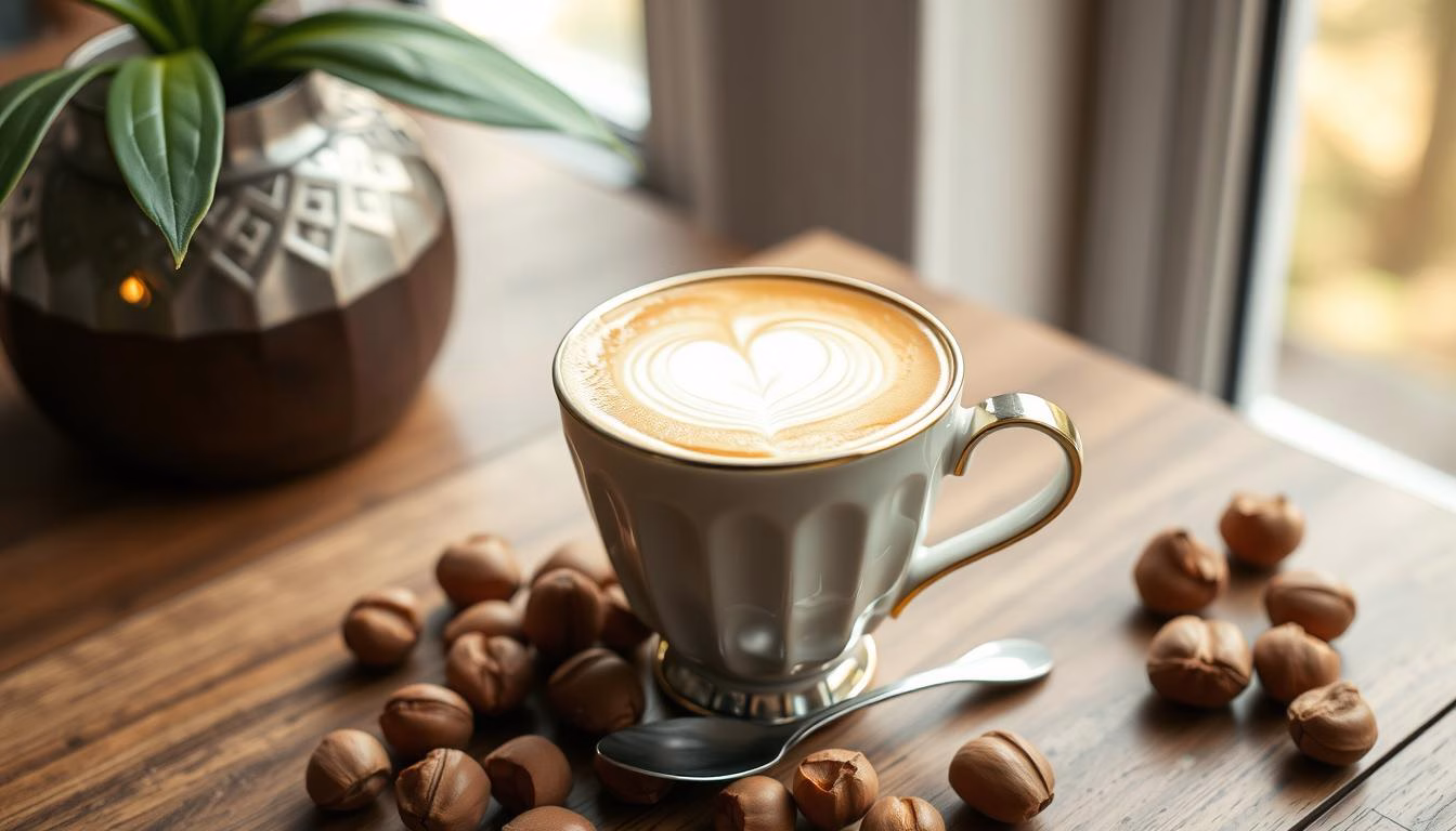 Hazelnut Latte Serving Techniques