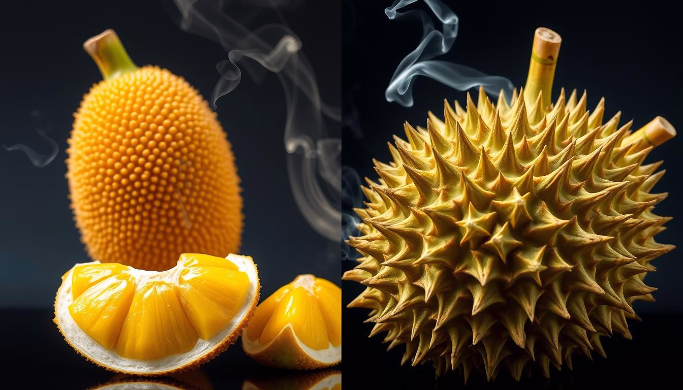 Jackfruit aroma and durian odor comparison