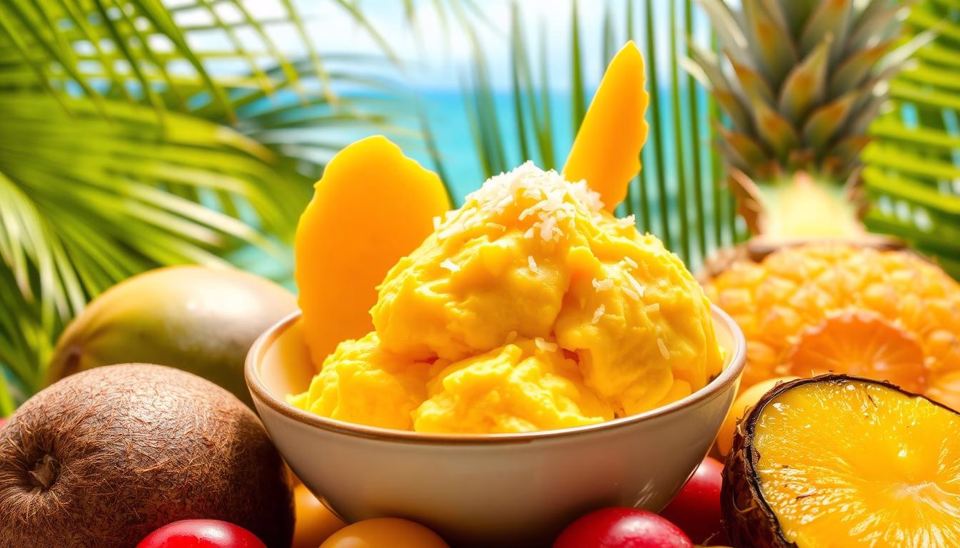 Jackfruit ice cream tropical