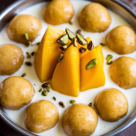 Mango Rasmalai