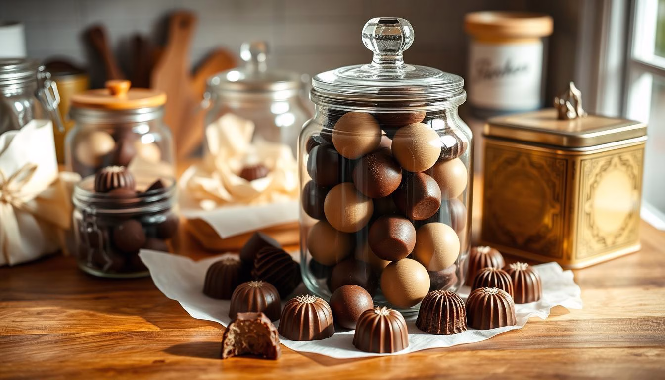 Marzipan chocolate storage