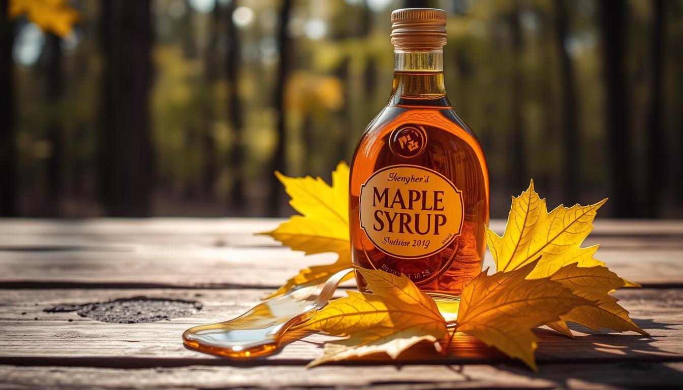 Pure maple syrup as a natural sweetener