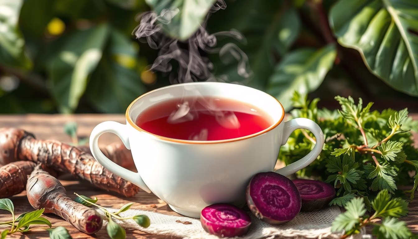 Purple yam tea benefits