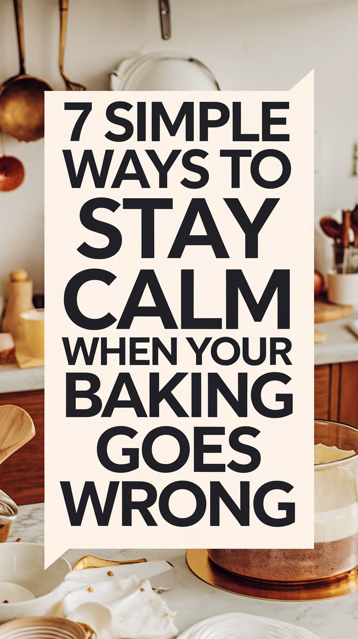Simple Ways to Stay Calm When Your Baking Goes Wrong