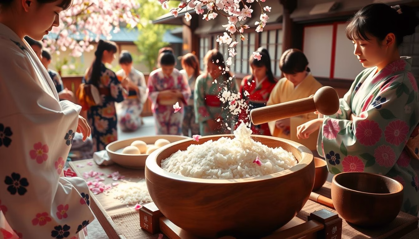 Traditional Mochi Making Ceremony
