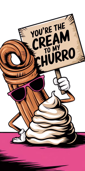 Sign It: Cream to My Churro Design