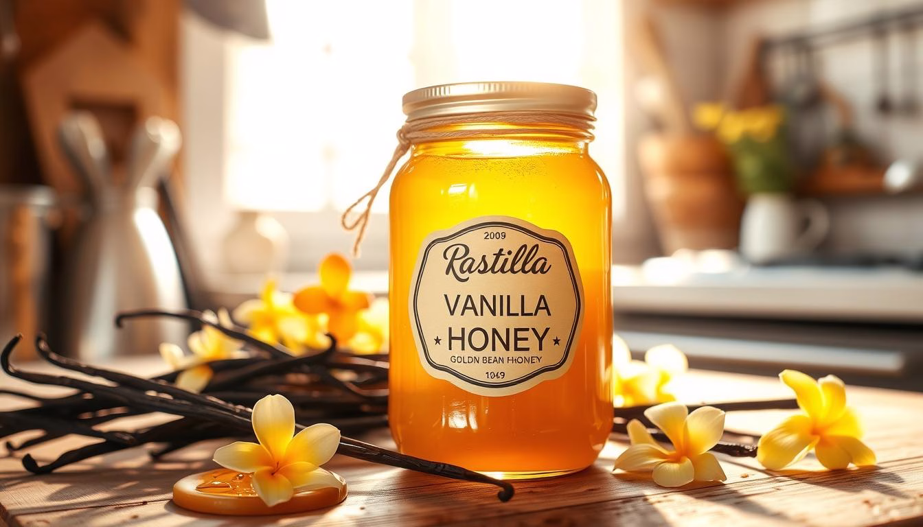 custom vanilla bean honey