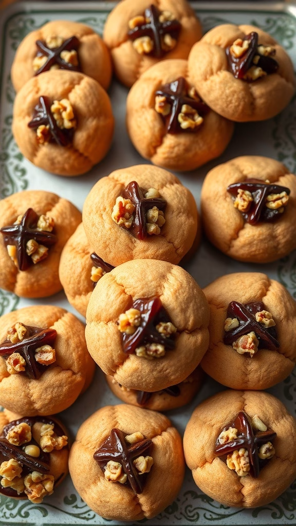 Delicious Date and Walnut Maamoul pastries
