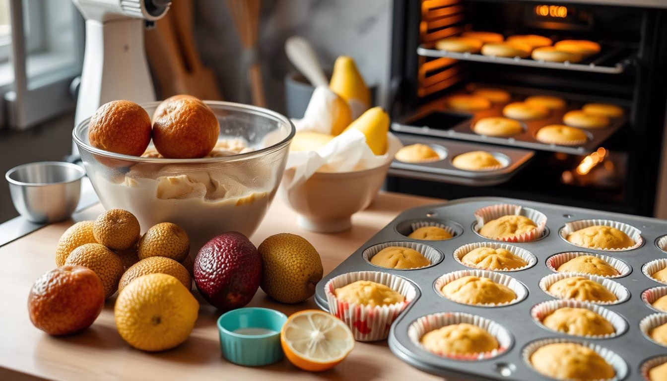feijoa muffins instructions