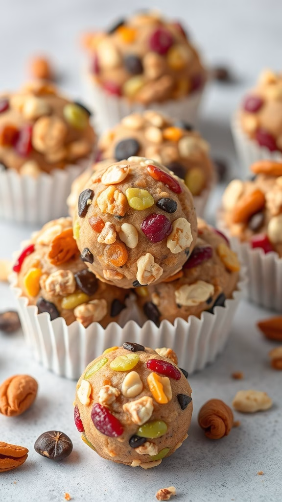 Delicious fruit and nut energy bites, perfect for a wedding dessert bar.