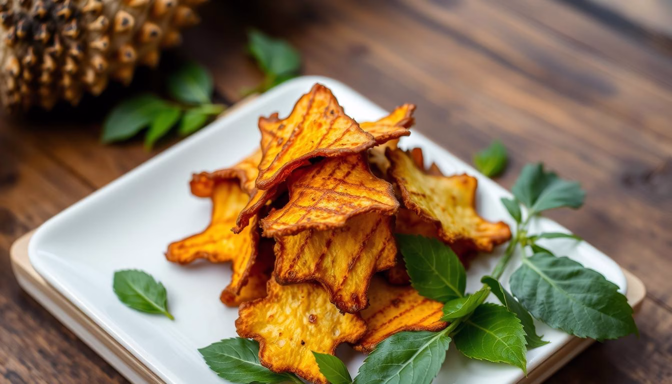 homemade jackfruit chips