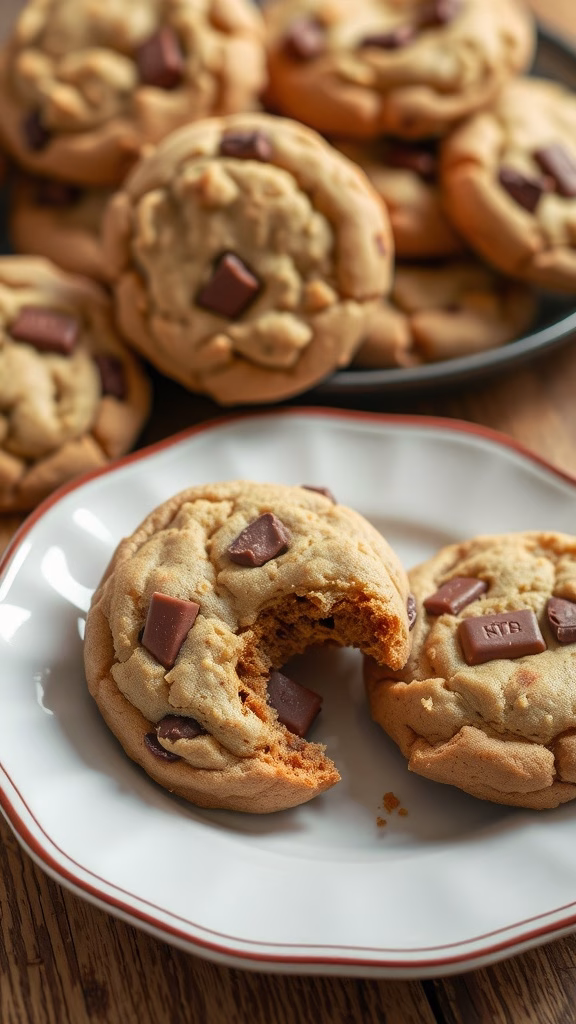 Delicious Kit Kat cookies on a plate