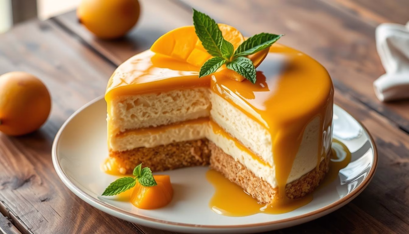 mango mousse cake recipe