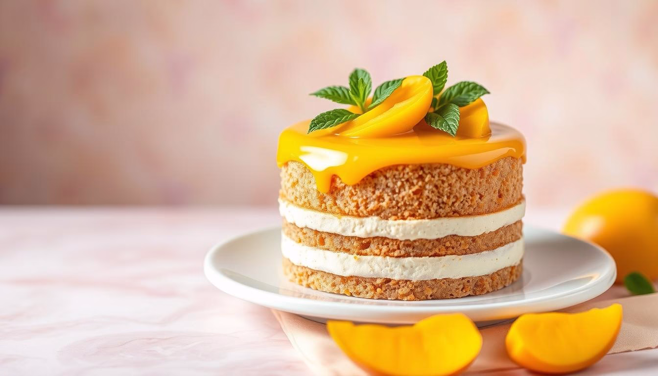 mango mousse cake