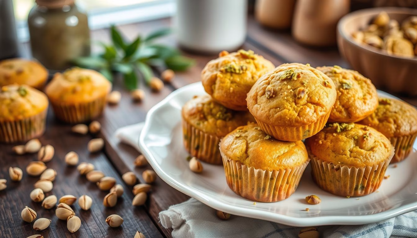 pistachio muffins Recipe