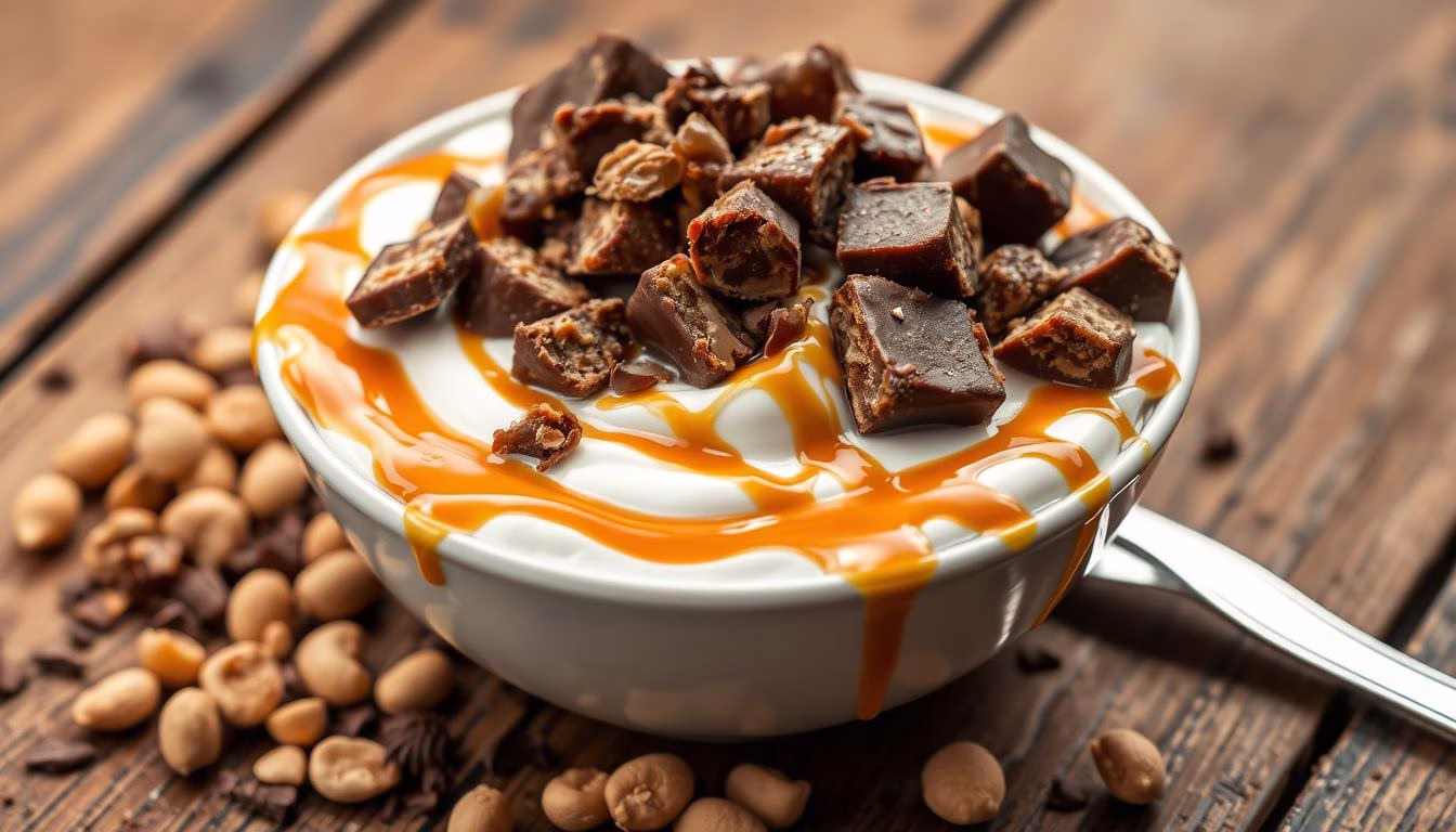 snickers yogurt Recipe