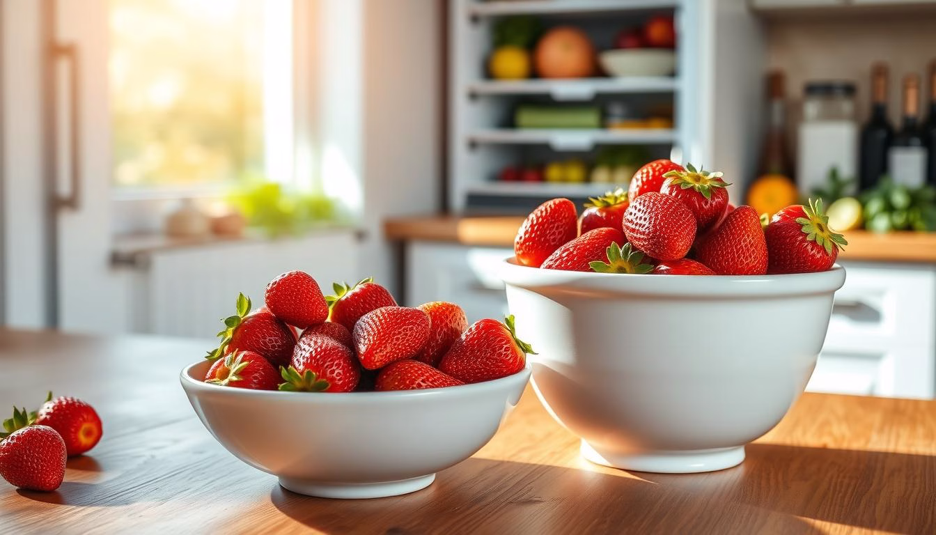 storing strawberries in the fridge