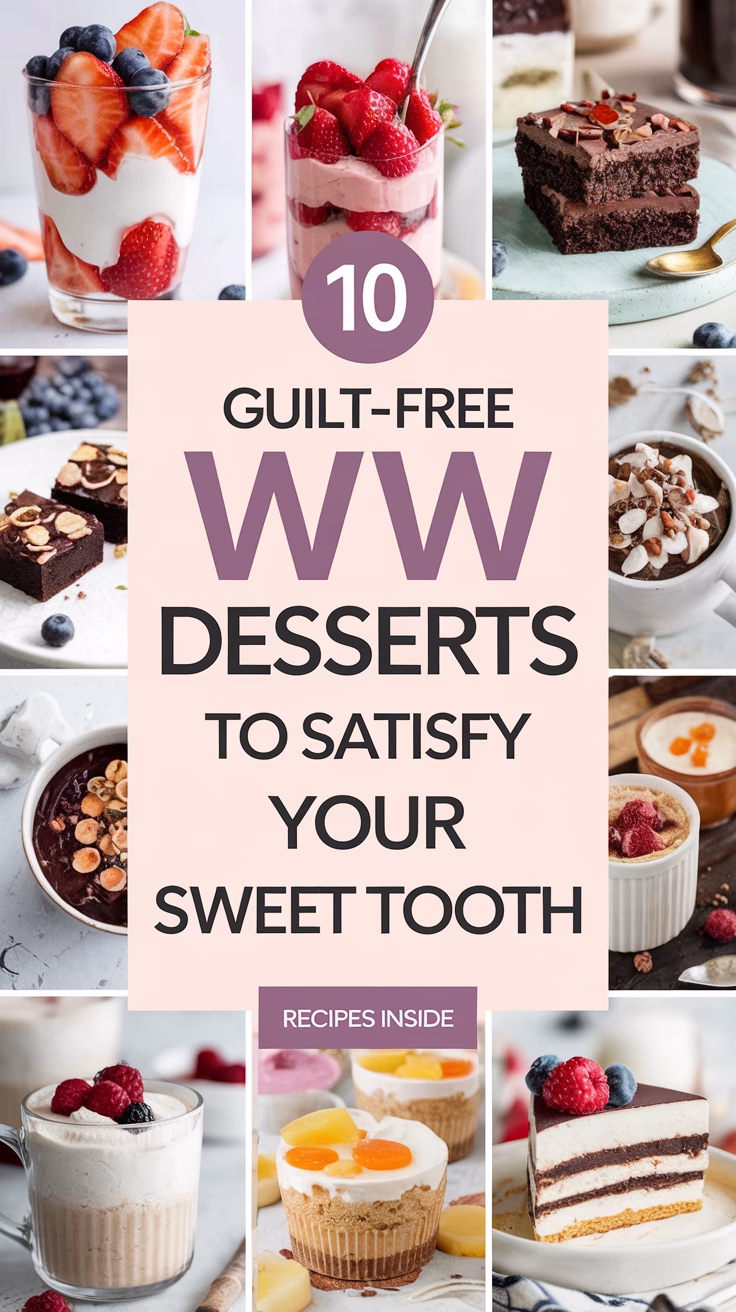 10 Guilt-Free WW Desserts to Satisfy Your Sweet Tooth