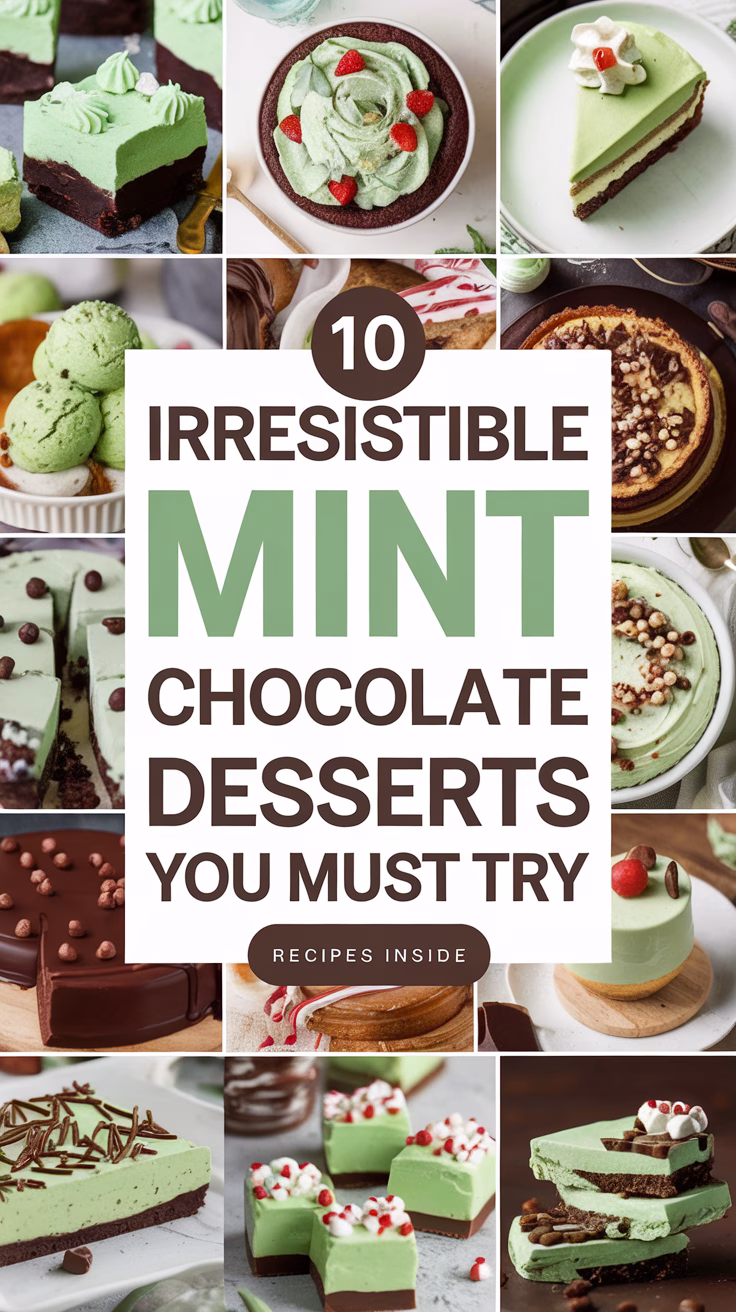 10 Irresistible Mint Chocolate Desserts You Must Try