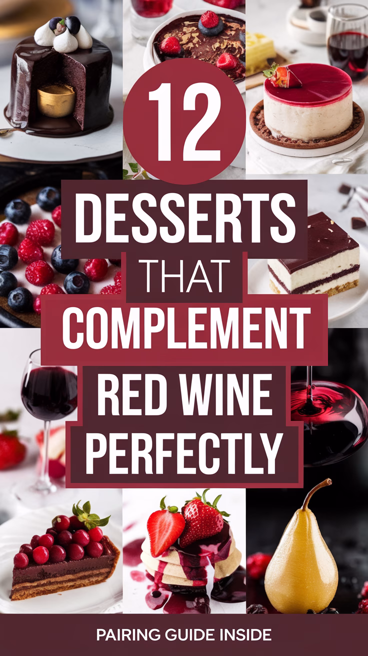 12 Desserts That Complement Red Wine Perfectly