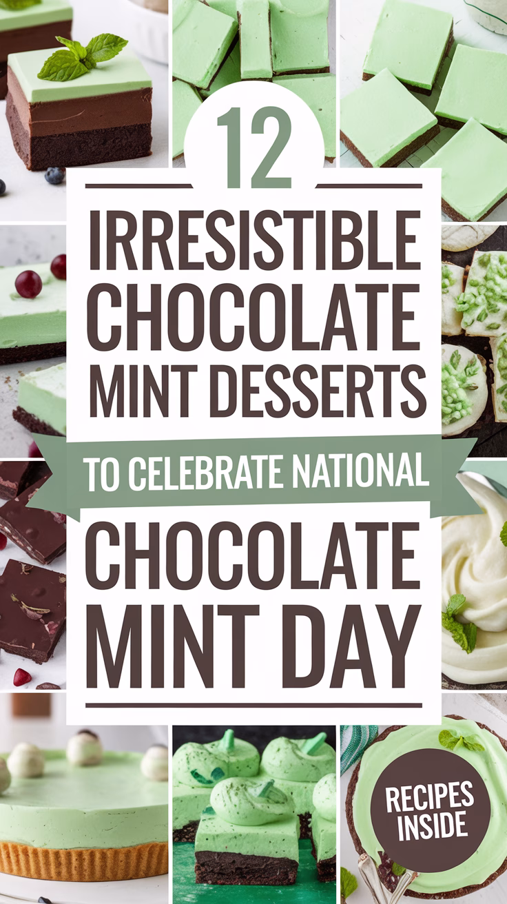 12 Irresistible Chocolate Mint Desserts to Celebrate National Chocolate Mint Day