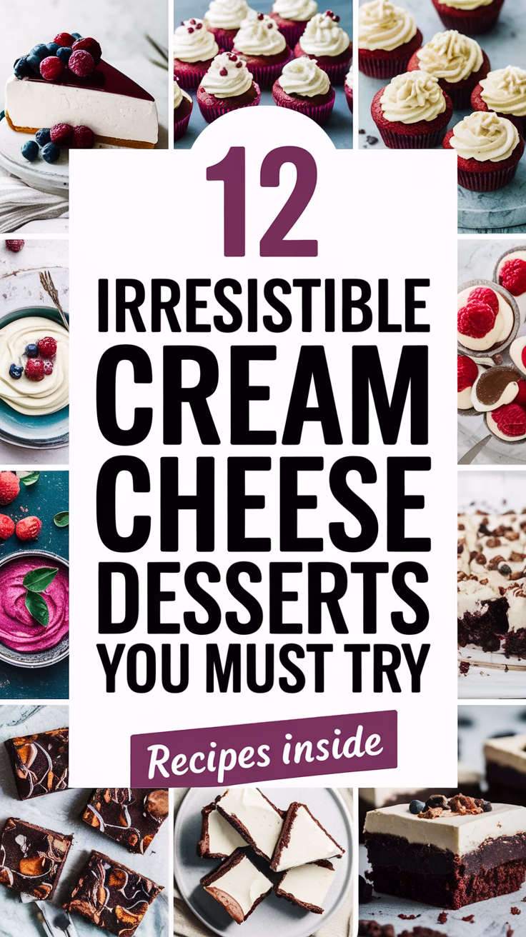 12 Irresistible Cream Cheese Desserts You Must Try