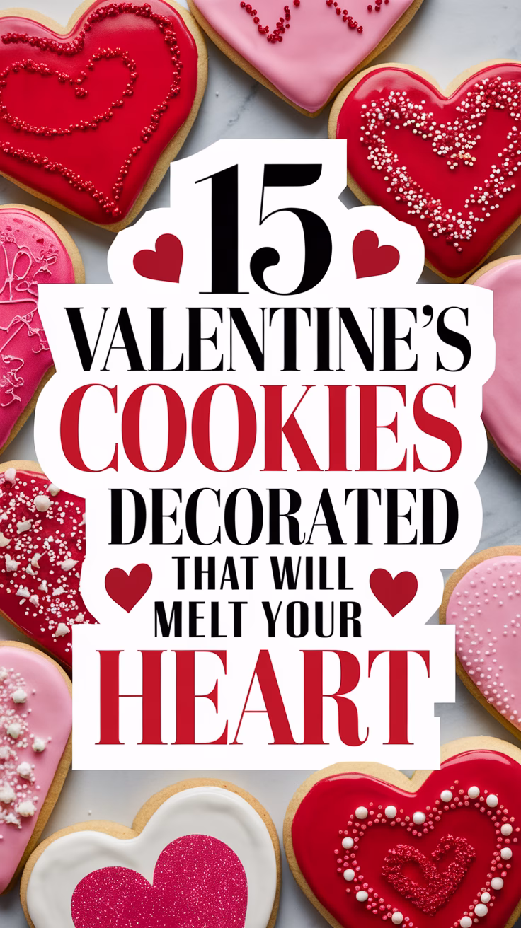 15 Valentine's Cookies Decorated Ideas That Will Melt Your Heart