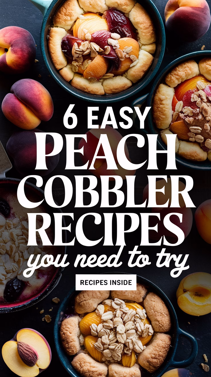 6 Easy Peach Cobbler Recipes You Need to Try
