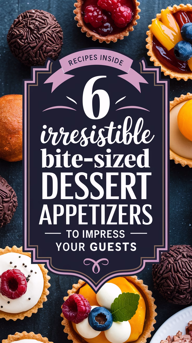 6 Irresistible Bite-Sized Dessert Appetizers to Impress Your Guests