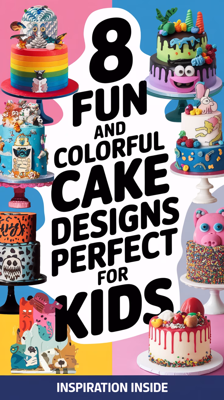 8 Fun and Colorful Cake Designs Perfect for Kids