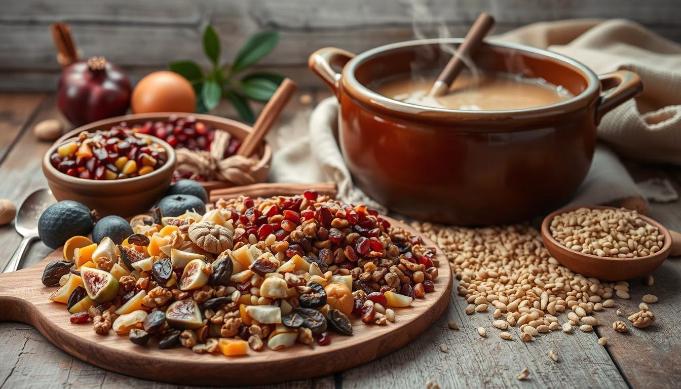 Aşure Ingredients Preparation
