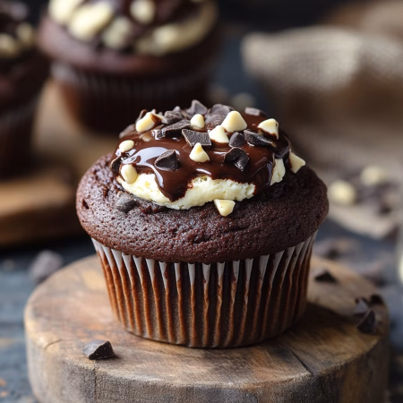 Chocolate Cream Cheese Muffin