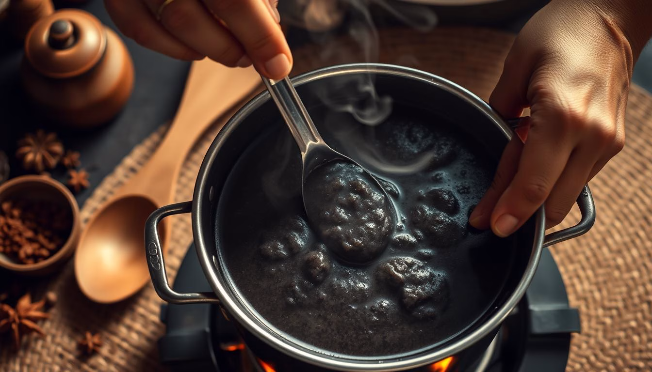 Cooking Techniques for Bubur Hitam
