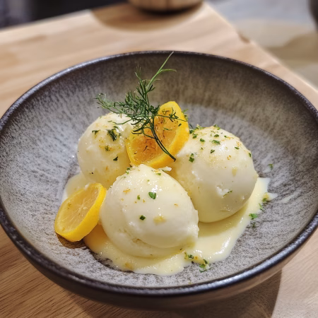 Homemade Yuzu Ice Cream