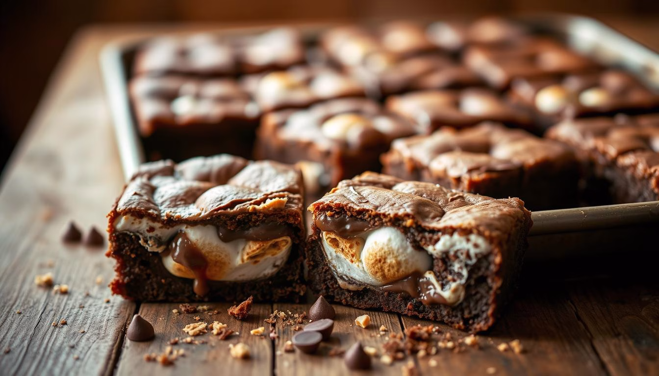 How to Make S'mores Stuffed Brownies