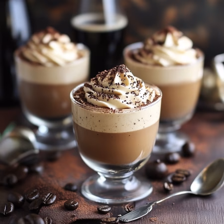 Irish Coffee Mousse Cups