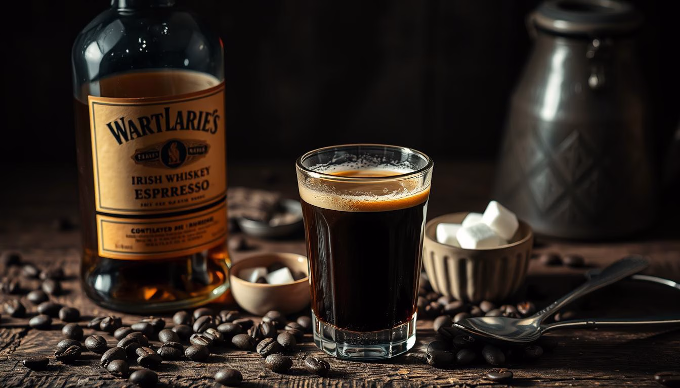 Irish whiskey and espresso ingredients Irish whiskey and espresso ingredients