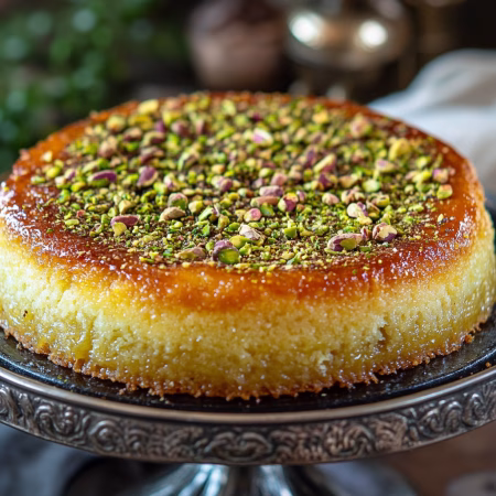 Künefe with Pistachio Topping
