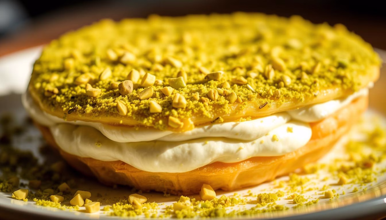 Künefe with Pistachio Topping