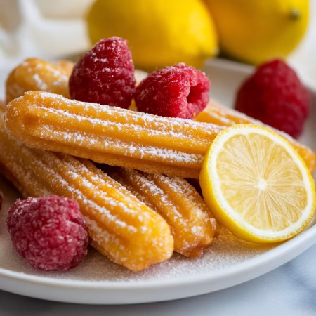 Lemon Raspberry Churro Dough
