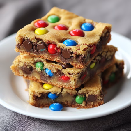M&M Cookie Bars