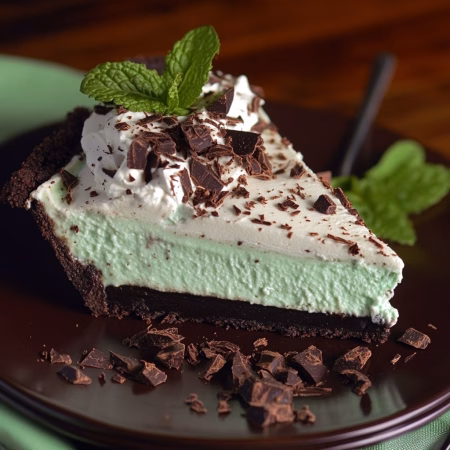 Mint Chocolate Grasshopper Pie