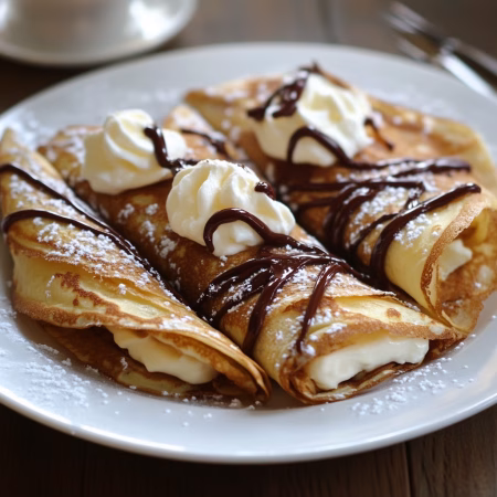 Nutella Cream Cheese Crepes