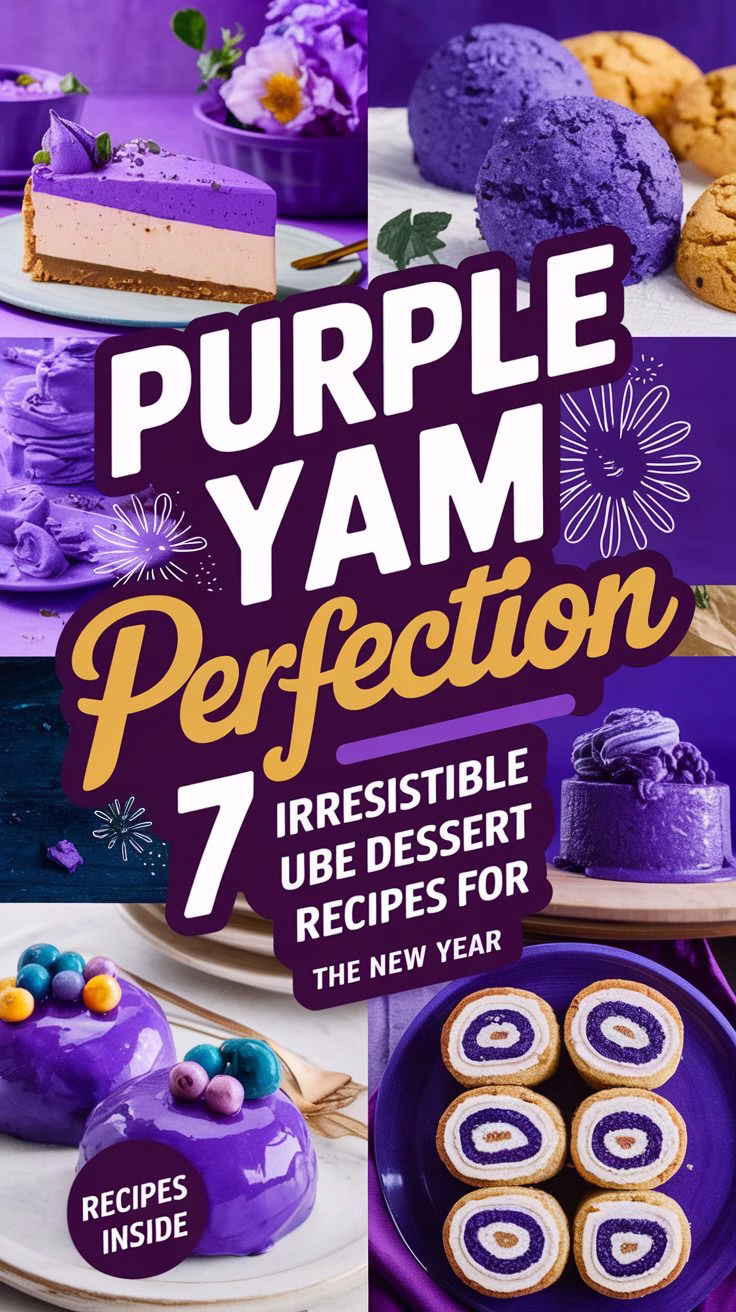 Purple Yam Perfection: 7 Irresistible Ube Dessert Recipes for the New Year