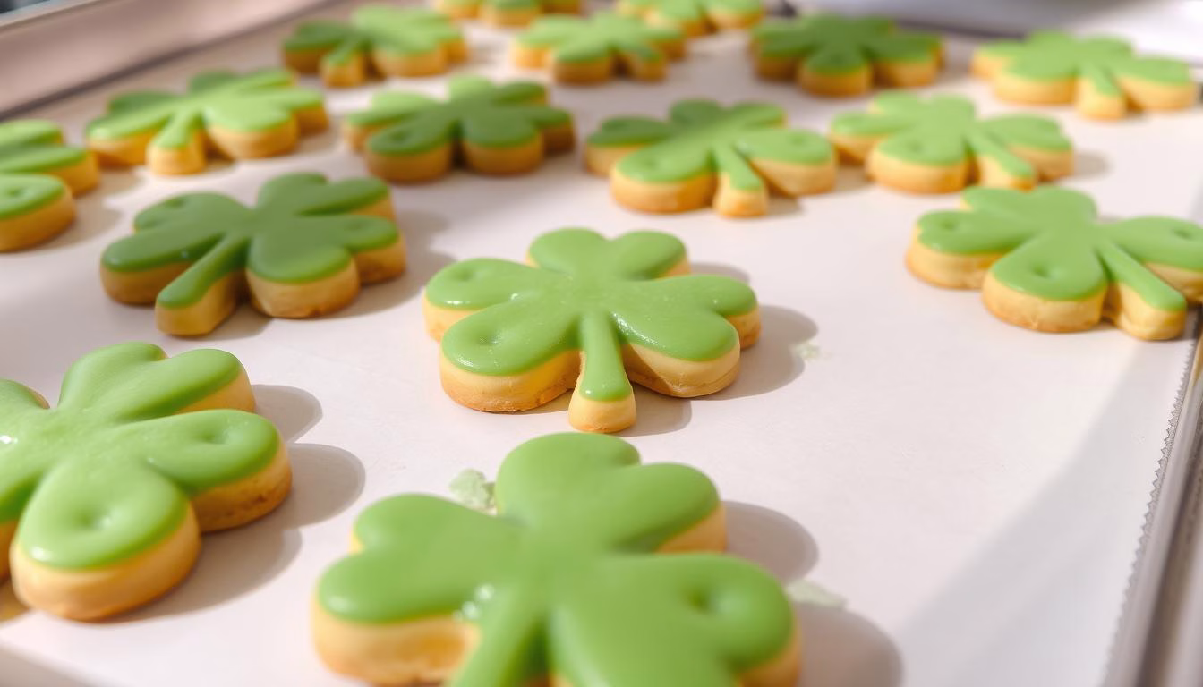 Shamrock Sugar Cookies