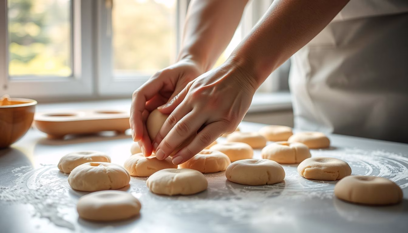 Shaping cookie dough