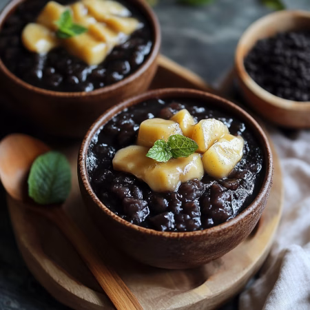 Simple Bubur Injin Black Sticky Rice Pudding Recipe