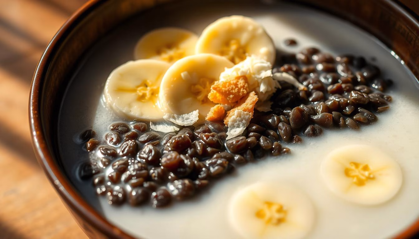 Simple Bubur Injin: Black Sticky Rice Pudding Recipe