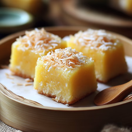 Steamed Coconut Cake